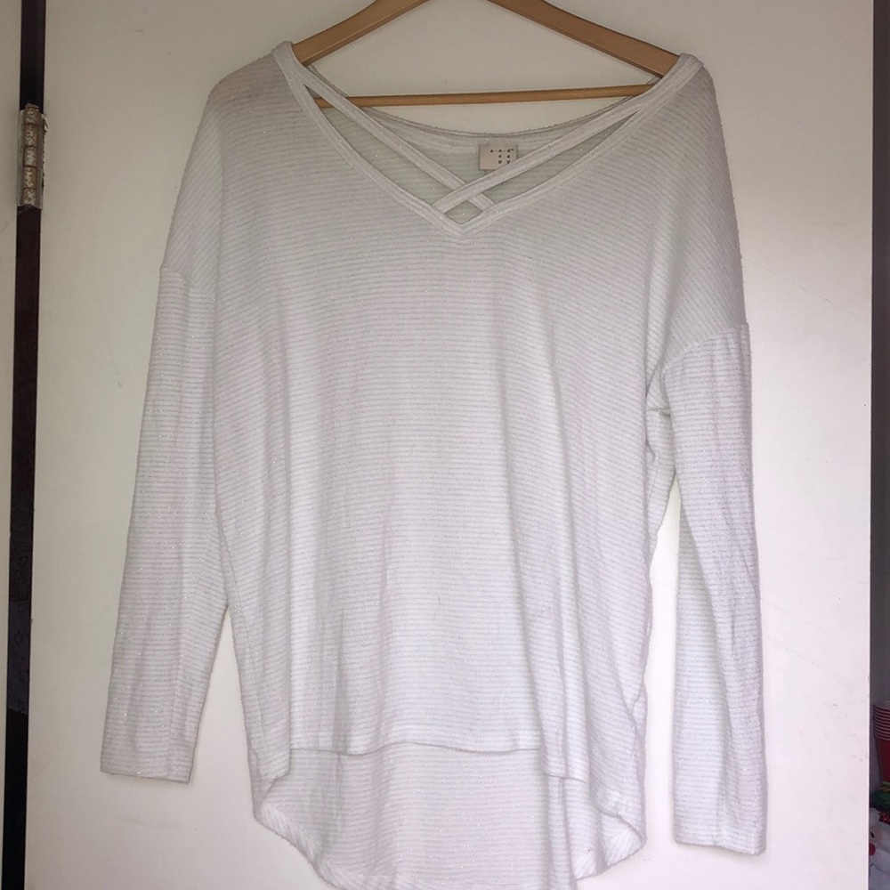 A NEW DAY STRIPE SWEATER